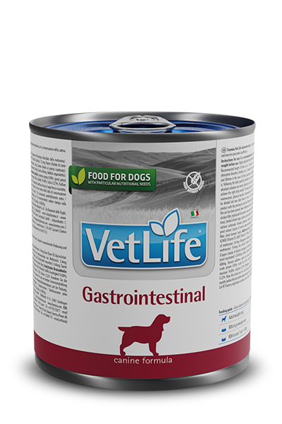 Vetlife Gastrointestinal Canine Wet Food Can for dogs with digestive support