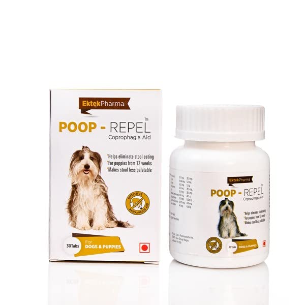 All4Pets Poop Repel Tablets for dogs and puppies to discourage stool eating and improve digestive health
