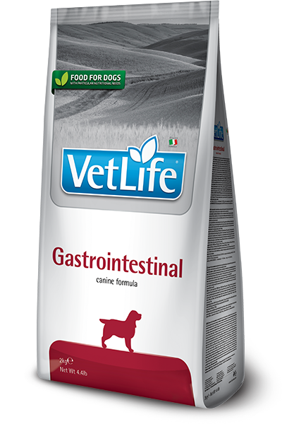 VetLife Gastrointestinal dry dog food for digestive health and acute intestinal disorders