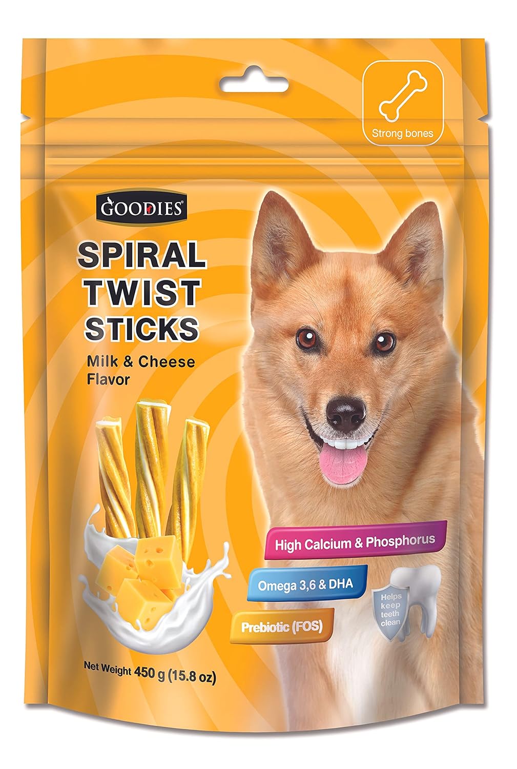 Goodies Spiral Twist Sticks (450 Gm) - Pet Central