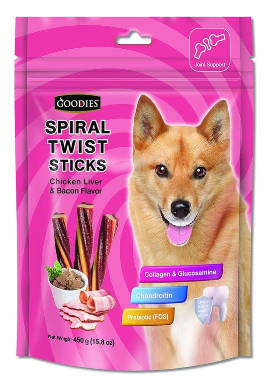 Goodies Spiral Twist Sticks (450 Gm) - Pet Central
