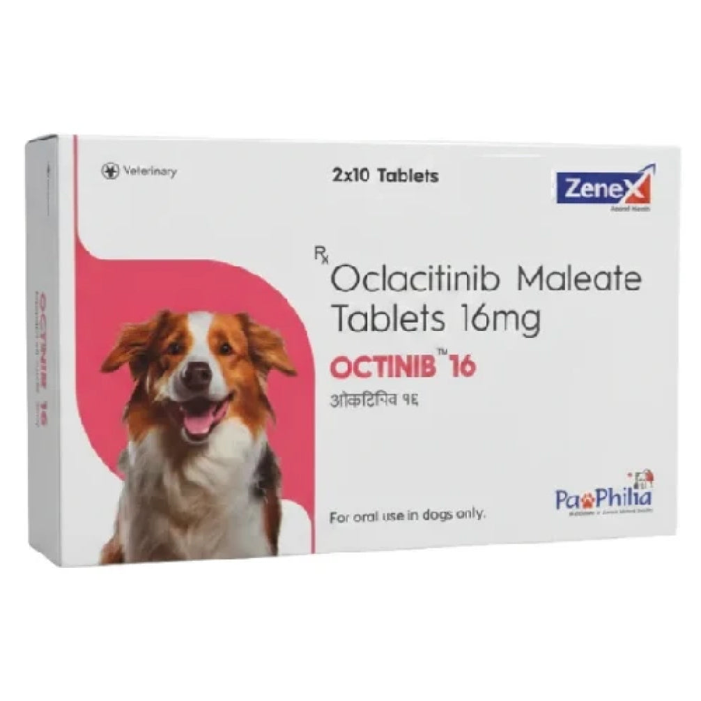 Octinib Tab (5.4 mg / 16 mg) – Oclacitinib for Dogs | Allergy & Itch Relief