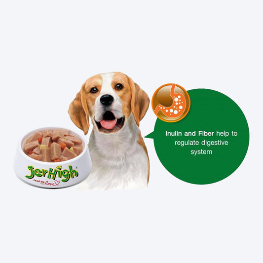 JerHigh Chicken & Vegetable in Gravy Wet Dog Food - 120 g packs