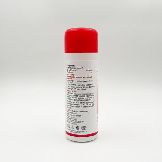 Terbovate Antifungal Dusting Powder for Dogs & Cats - Skin Hygiene & Ringworm Support, 100 g