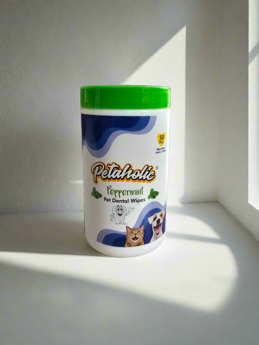 Petaholic Eye and Ear Wipes Peppermint (50 pc)