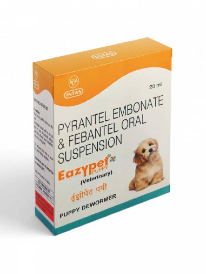 EAZYPET PUPPY 20 ML oral dewormer for puppies with pyrantel embonate and febantel suspension