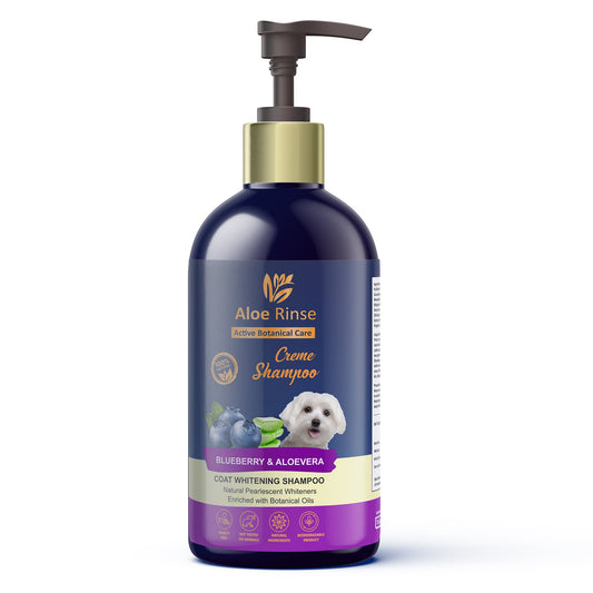 Aloe Rinseยฎ Crรจme White Coat Shampoo 300 ml - Pet Central
