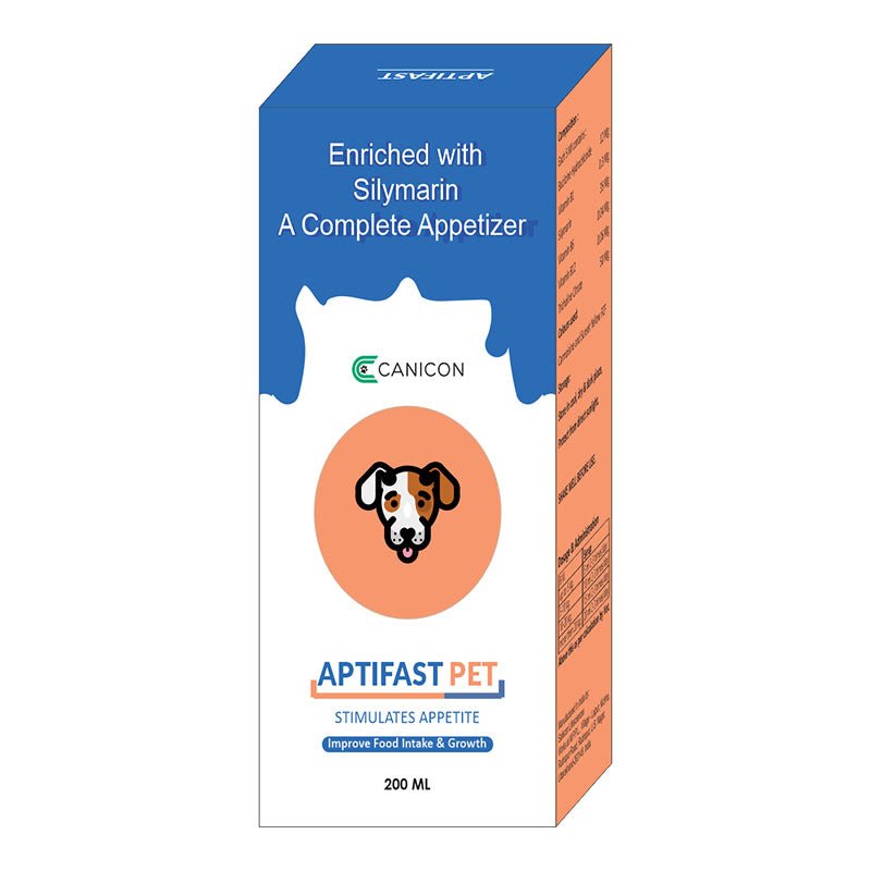APTIFAST Pet Liquid 200ml appetite stimulant for dogs, treats gastritis and intestinal issues, supports growth and food tolerance