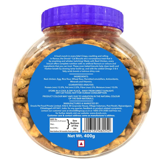 Drools Cat Biscuit 400g - Pet Central