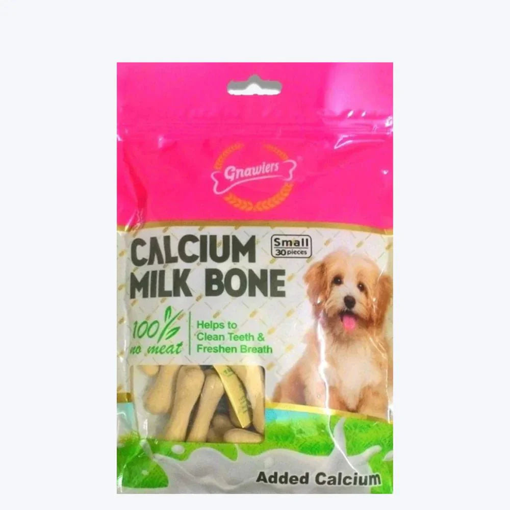Gnawlers Calcium Bone small milk bones for dogs with added calcium to clean teeth and freshen breath