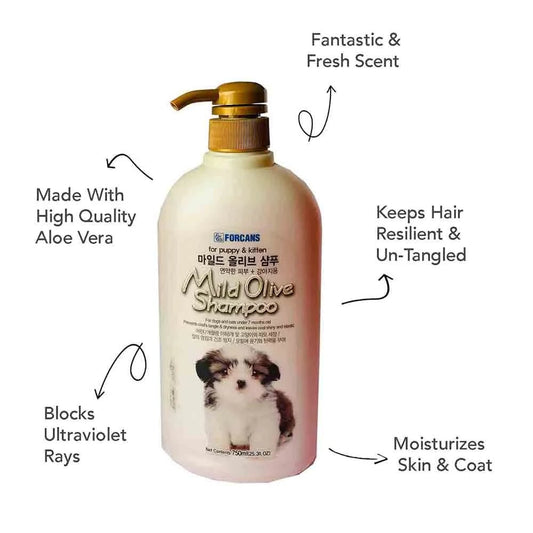 Mild Olive Shampoo 750 ml - Pet Central