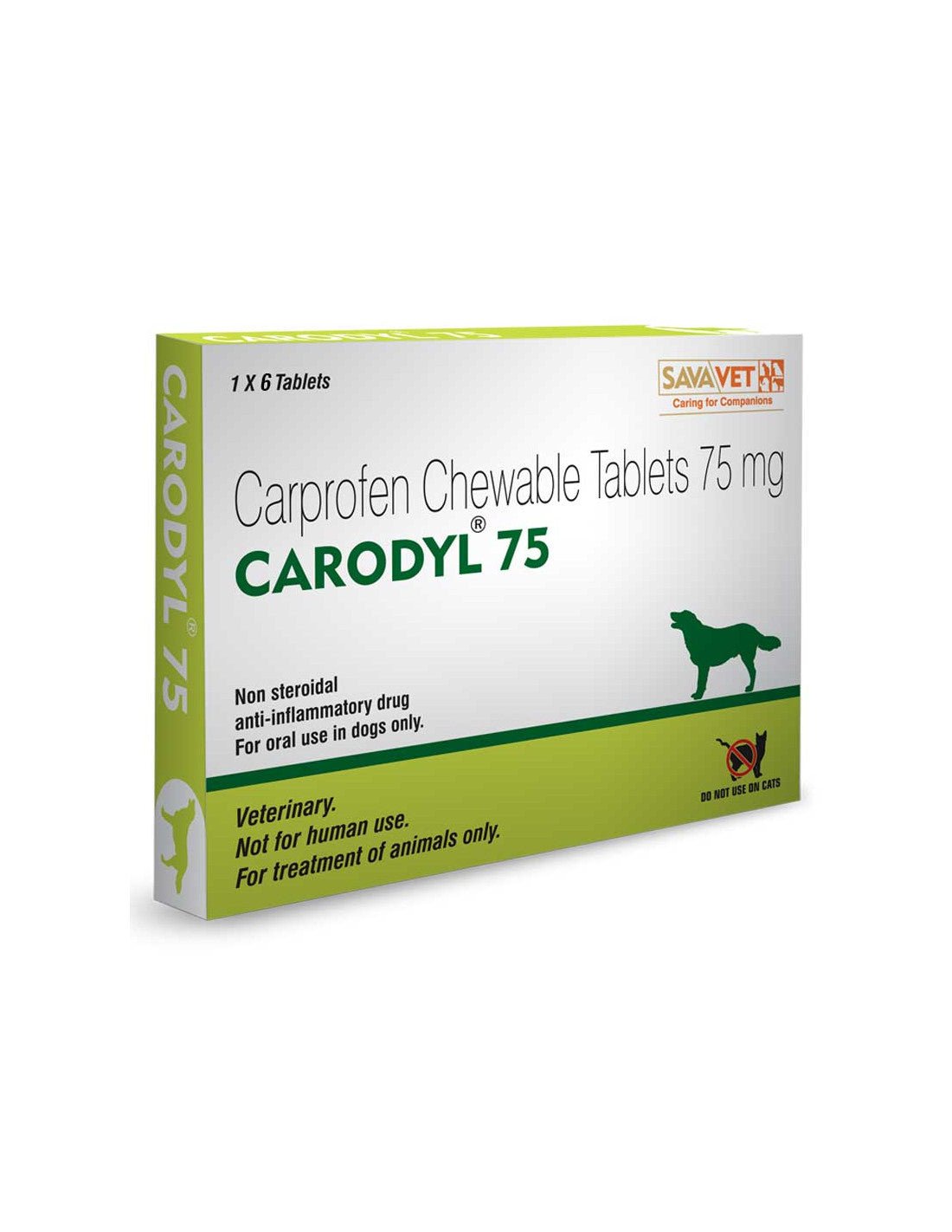 Sava CARODYL 75 (1X6) TABLETS - Pet Central