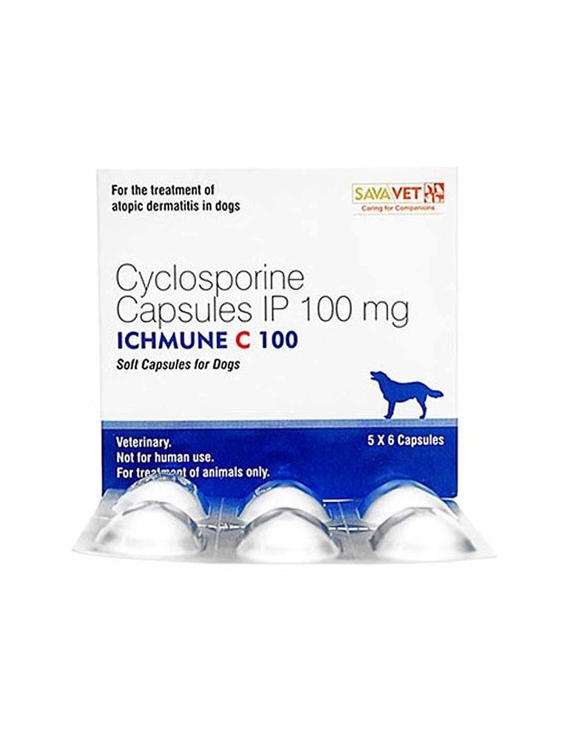 Sava ICHMUNE C 100 (1X6) SOFT GEL CAPSULES - Pet Central