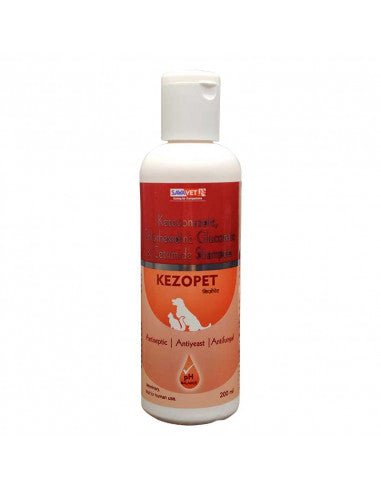 Sava Kezopet Shampoo 200ml antiseptic antifungal shampoo for dogs and cats