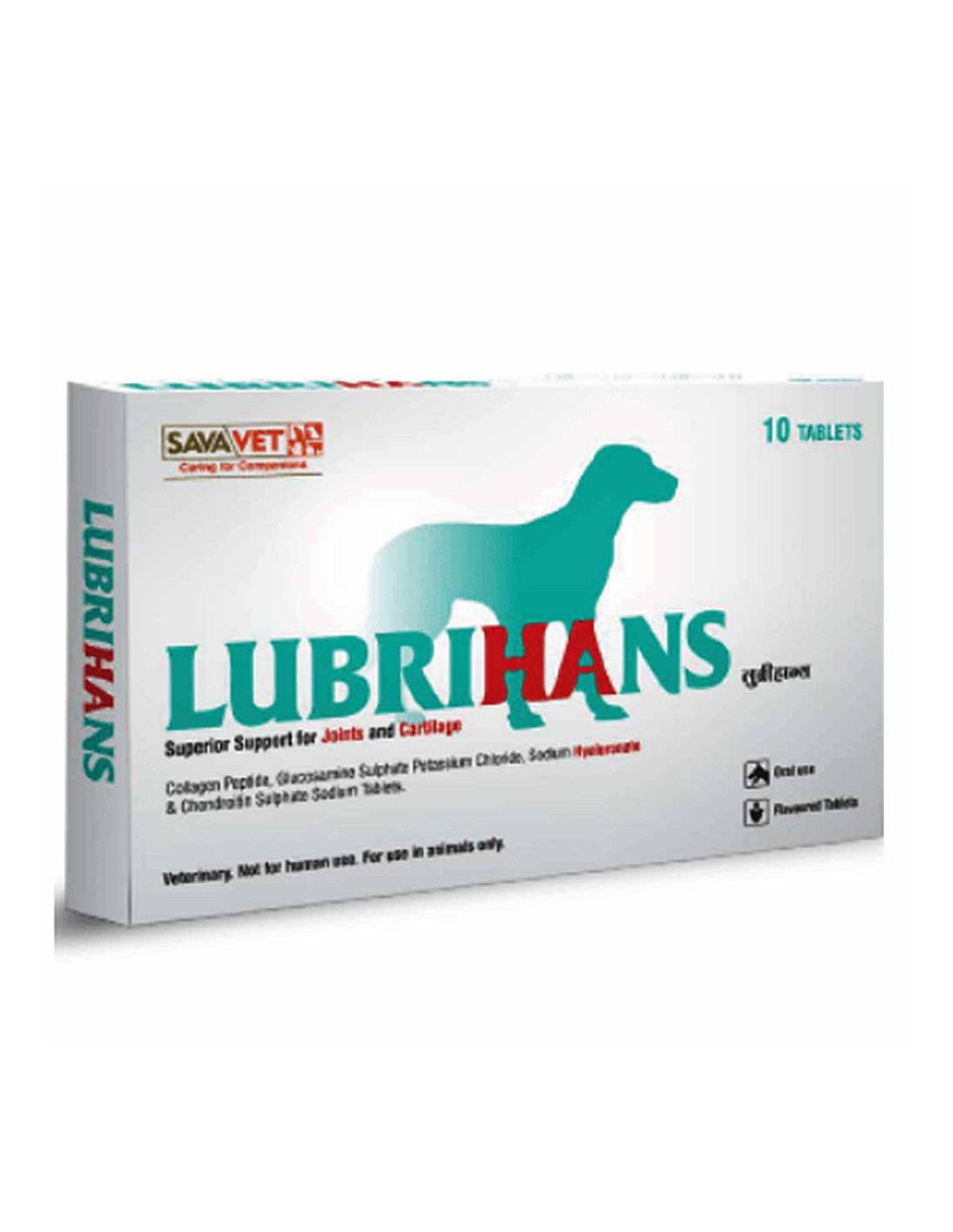 Sava LUBRIHANS dog tablets for joint and bone support, improves mobility, reduces pain