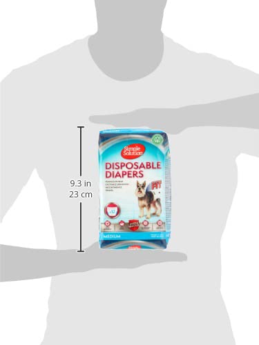 Simple Solution disposable diapers (Medium, 12 pack) - Pet Central