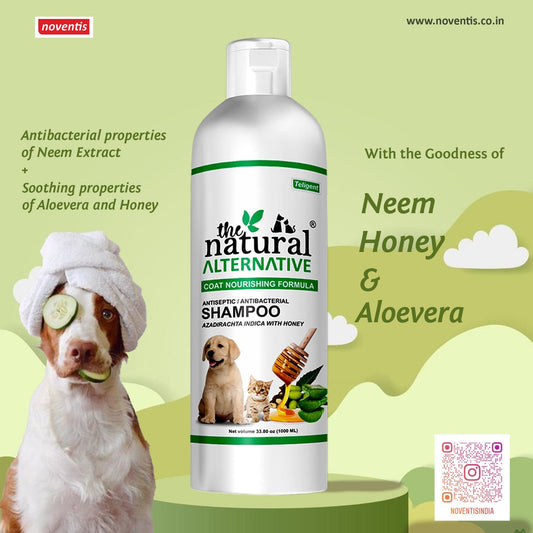 The Natural Alternativeยฎ Neem, Aloe & Honey Shampoo 1 Ltr - Pet Central