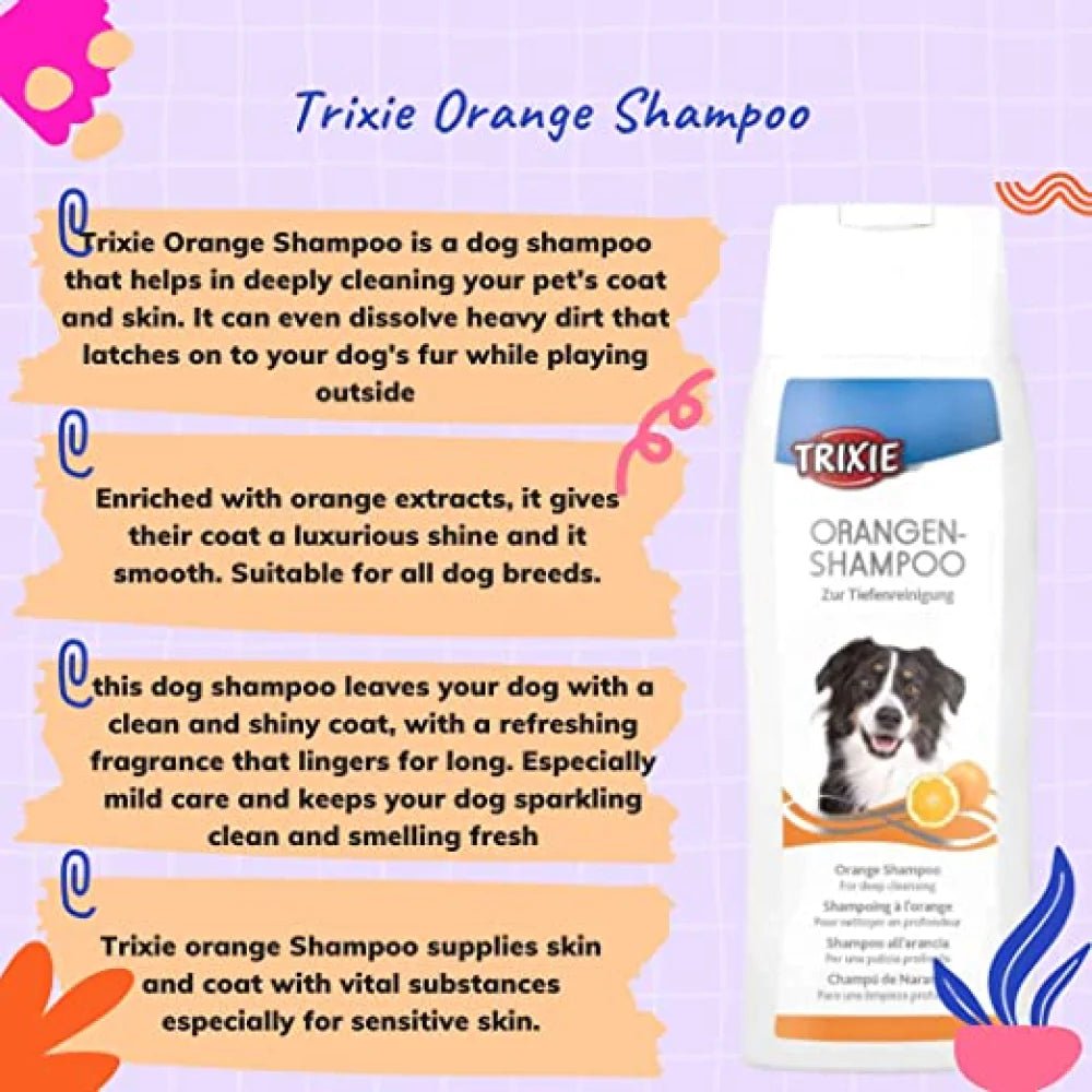 Trixie Orange Shampoo for Dogs - Pet Central