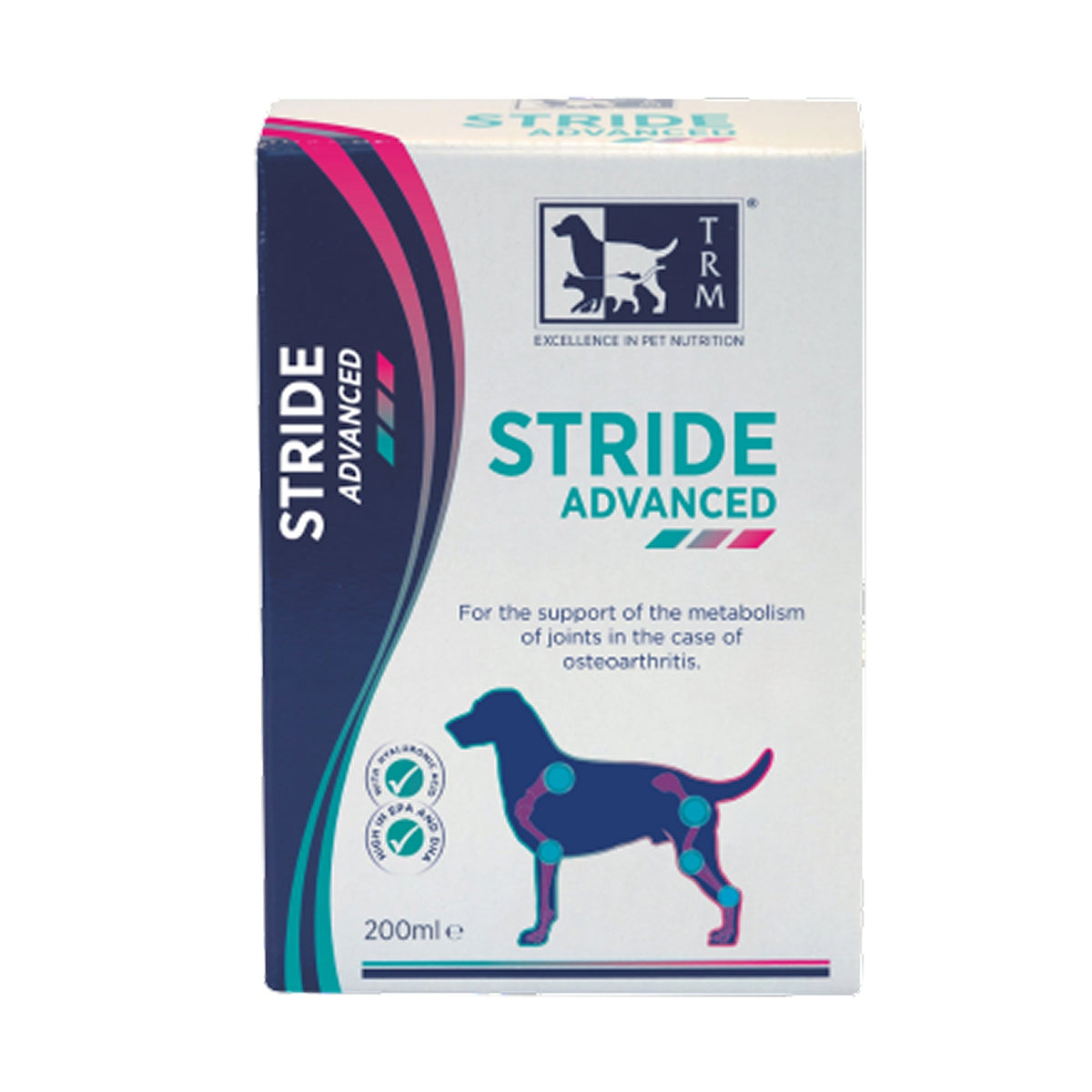 Stride Plus Canine Joint Support Syrup 200ml | Glucosamine, Chondroitin, MSM & Hyaluronic Acid for Dogs