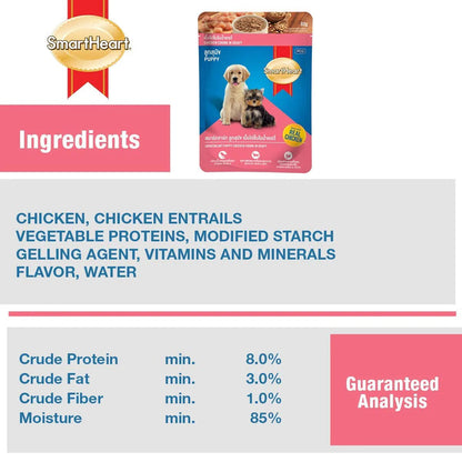 SmartHeart Chicken Chunk in Gravy Wet Puppy Food