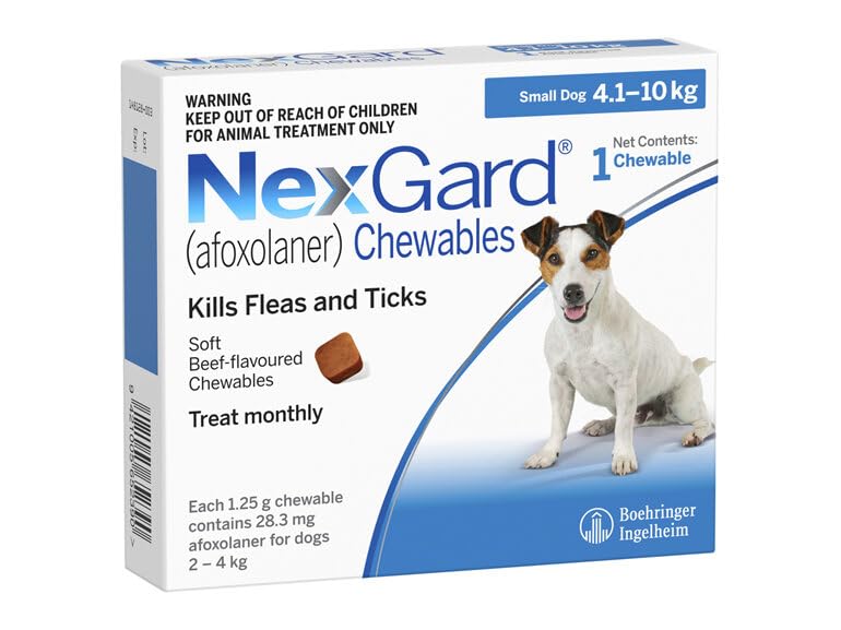 Nexgard Chewable Tablet | Kill Ticks | Fleas | Lice | (Pack of 3 Tablets)