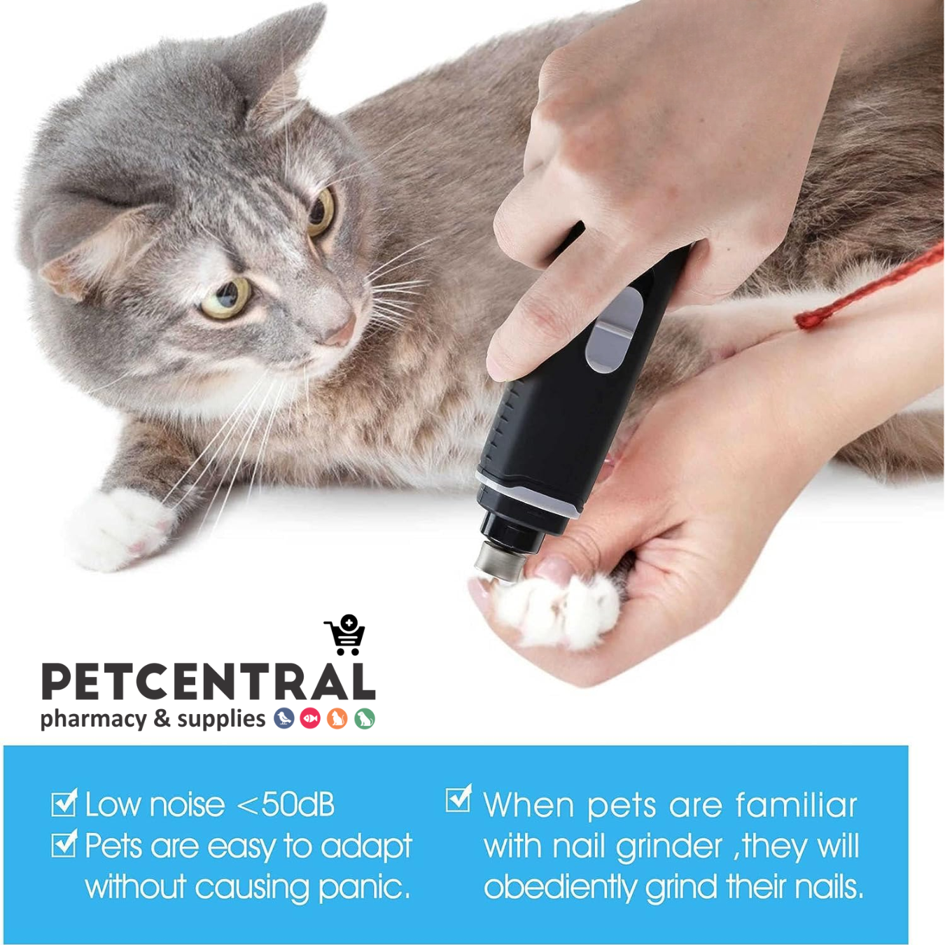 Pet Central Professional Electric Dog Nail Grinder for Pets - Pet Central