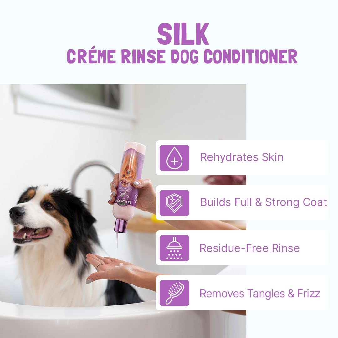 Bio-Groom Silk Creme Rinse Dog Conditioner, 355 ml