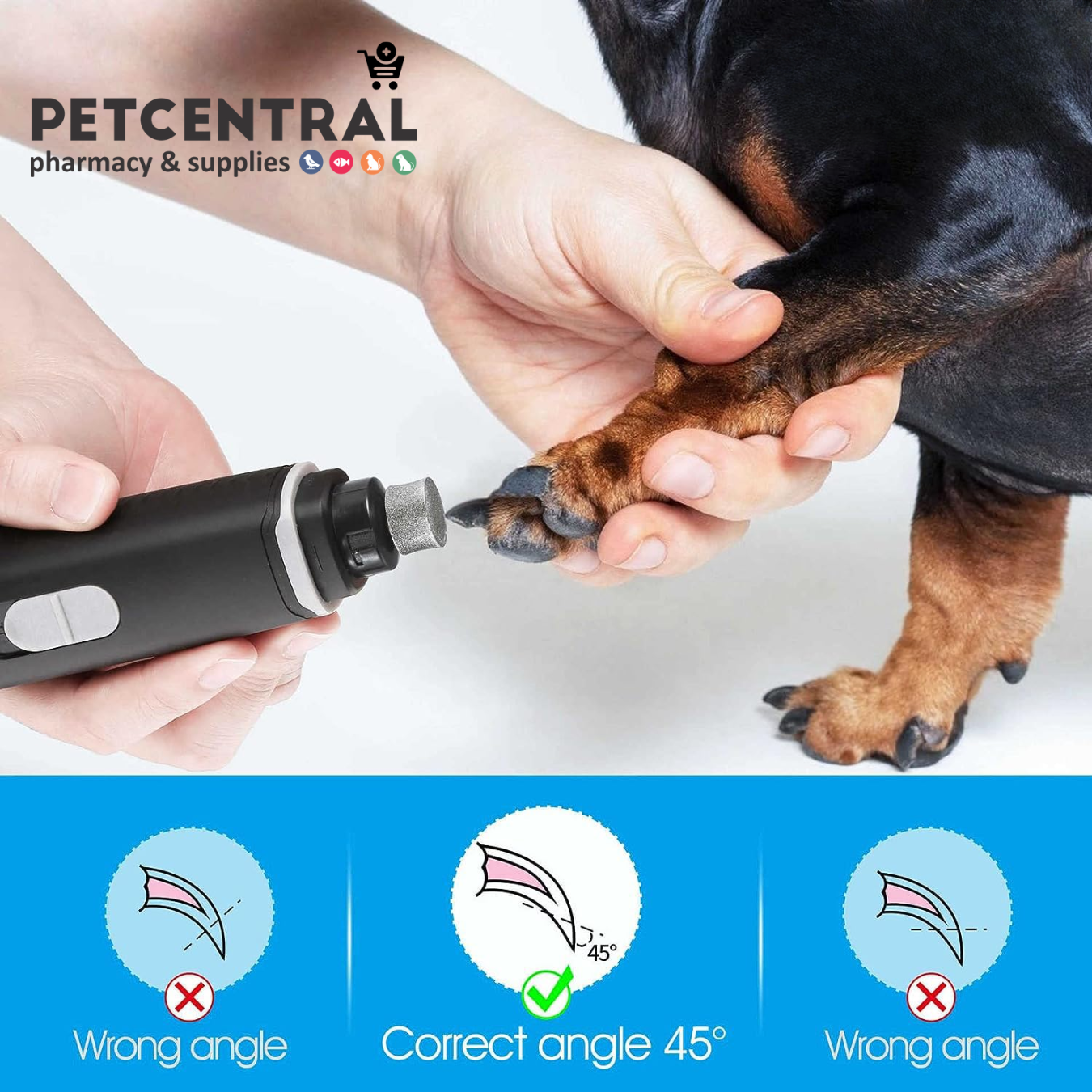 Dog Nail Grinder, Pets Electric Nail Trimmer Clipper for Dogs Cats and  Small Medium Pets, Rechargeable and Portable – Includes USB Wire –  shopsmartonamazon.com
