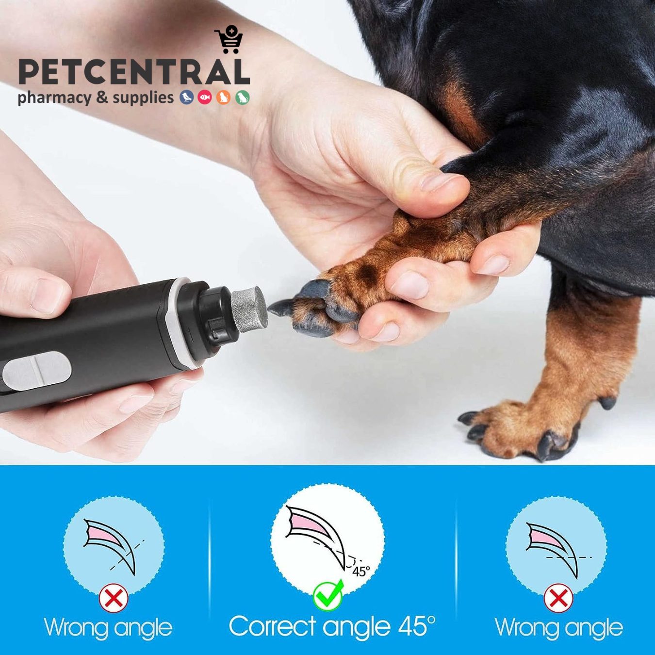 Nail Trimmer Electric Dog Claw File Dog Nail Trimmers FYA Dog Nail