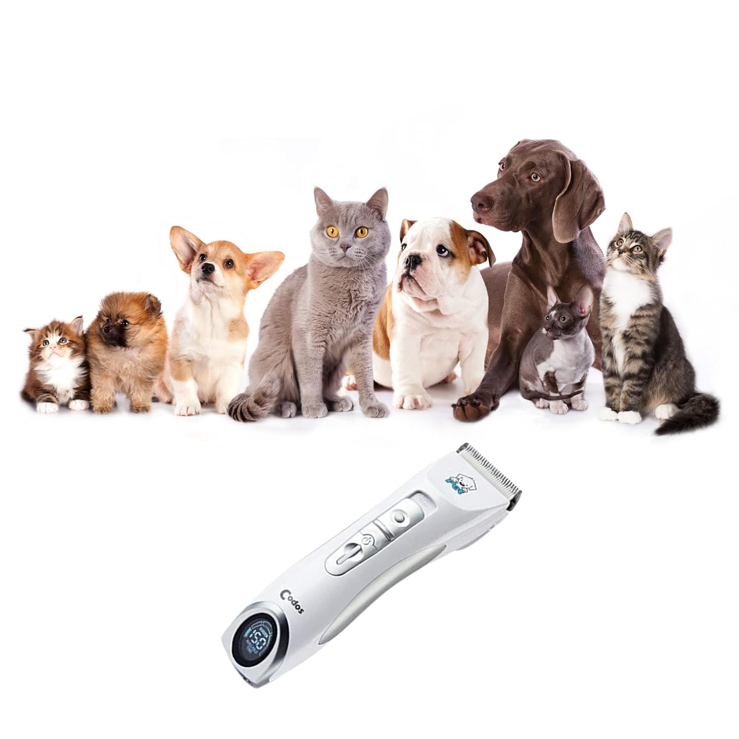 Codos CP-9600 Professional Rechargable Pet Dog/Cat Clipper Trimmer