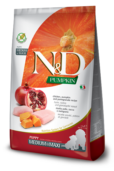 N&D CHICKEN, PUMPKIN AND POMEGRANATE PUPPY MEDIUM & MAXI