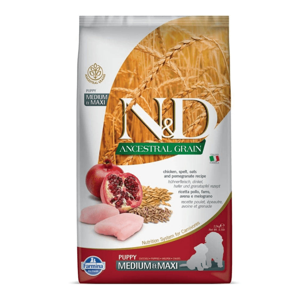 N&D Ancestral Chiken & Pomegranate Puppy Medium & Maxi