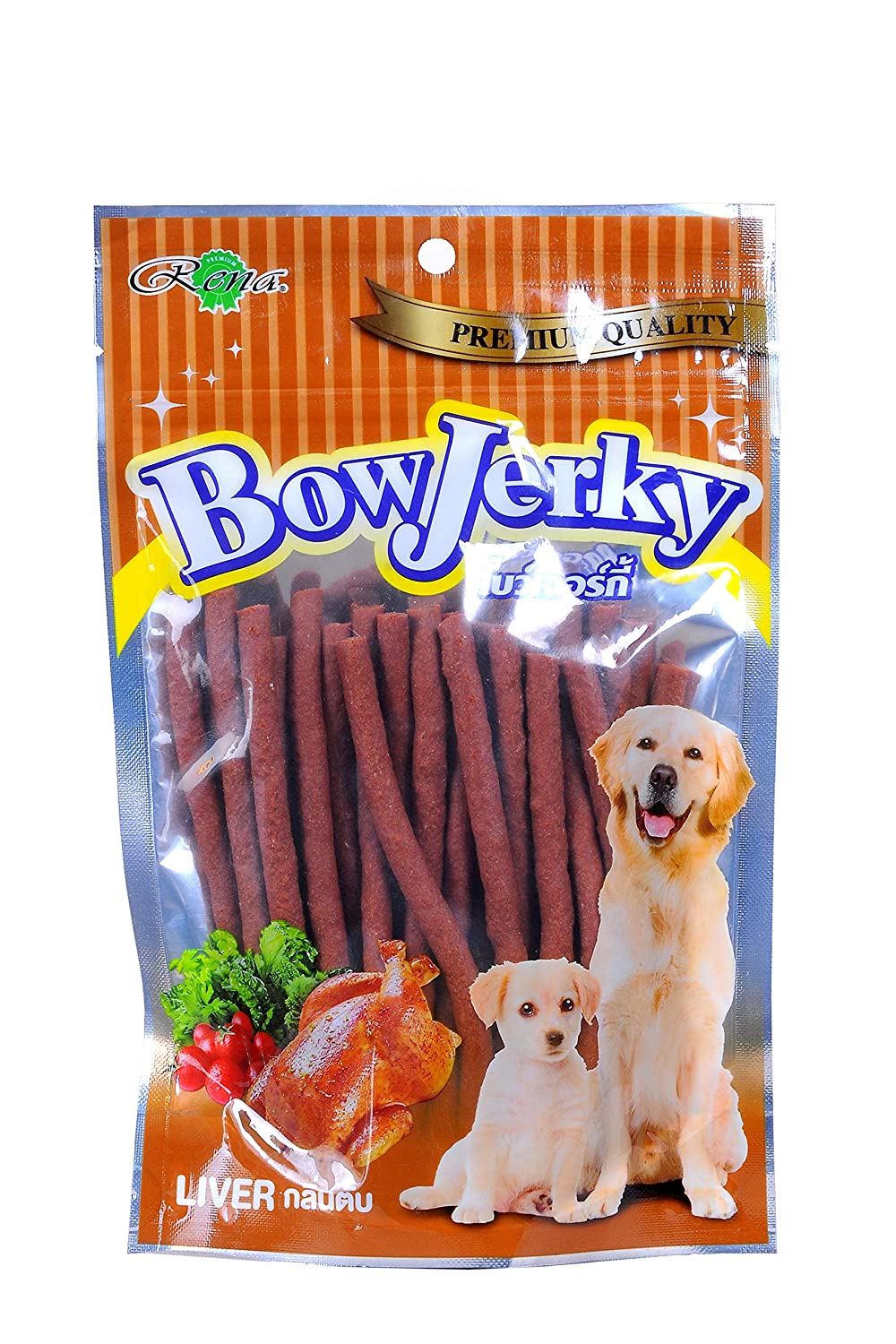 Bow Jerky Sticks Dog Snack, 200 gm - Pet Central