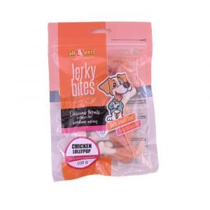 ALL4PETS JERKY BITES-CHICKEN LOLLYPOP-100GM