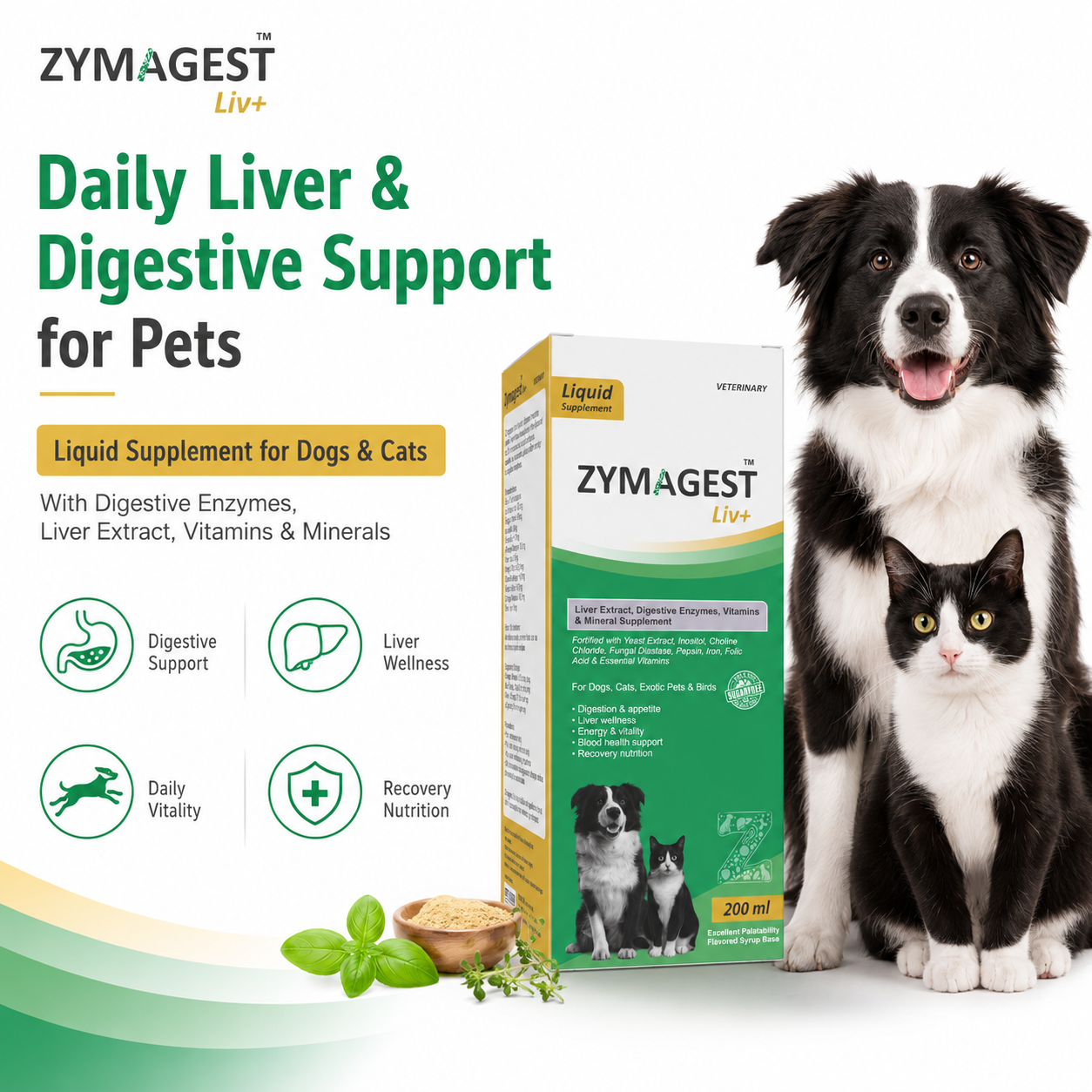 Zymagest Liv+ Digestive & Liver Supplement - 200 ml