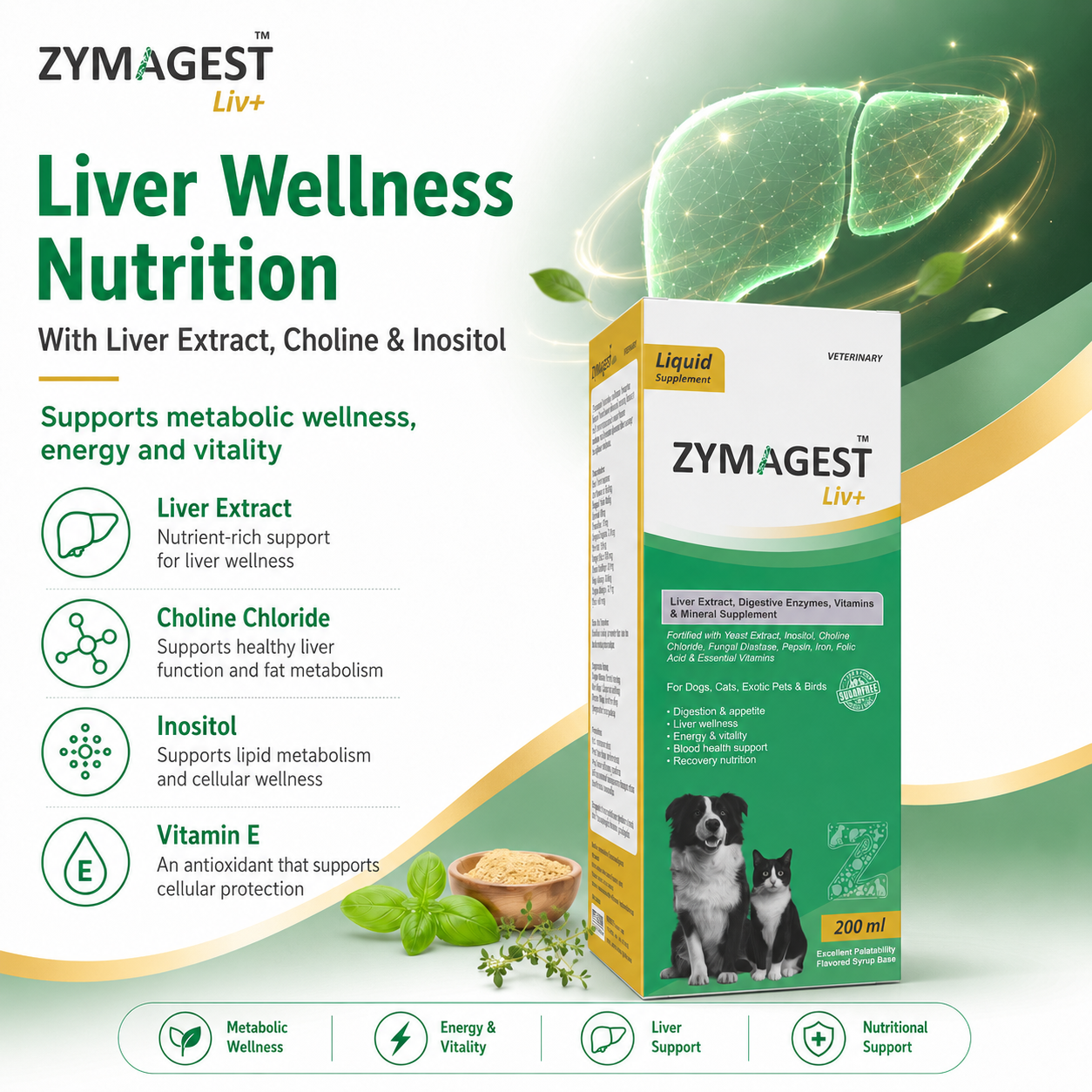 Zymagest Liv+ Digestive & Liver Supplement - 200 ml