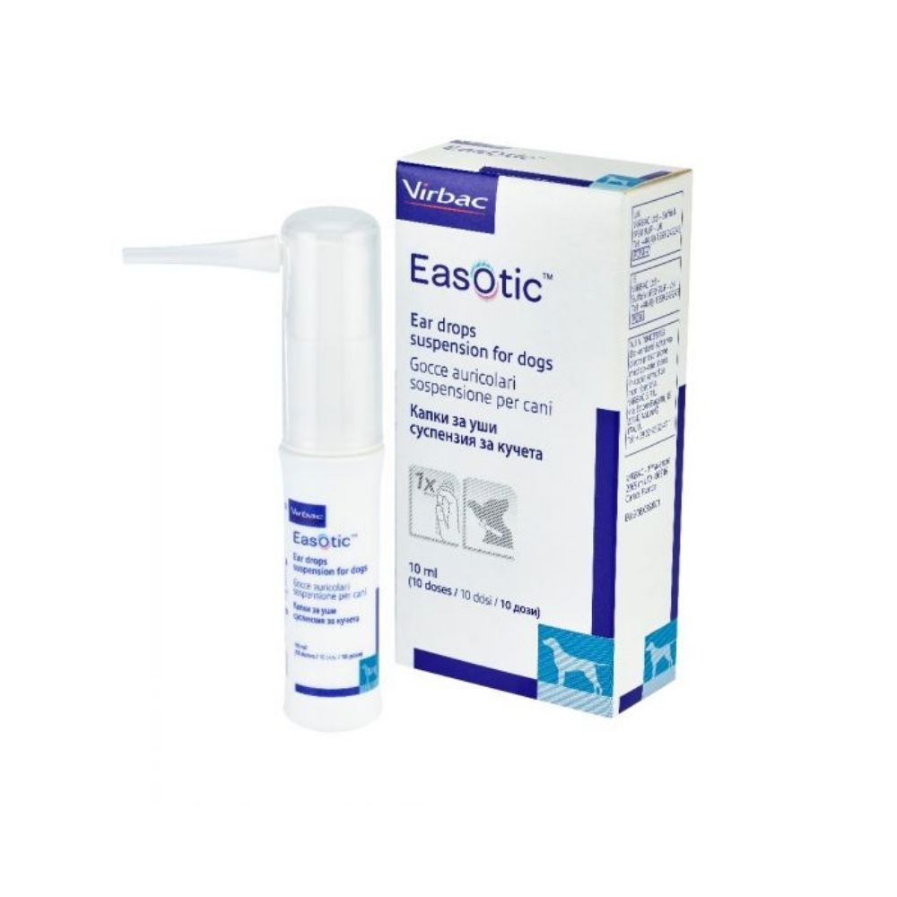 Virbac Easotic 10ml Ear Drop for Dogs Fast Ear Infection Relief