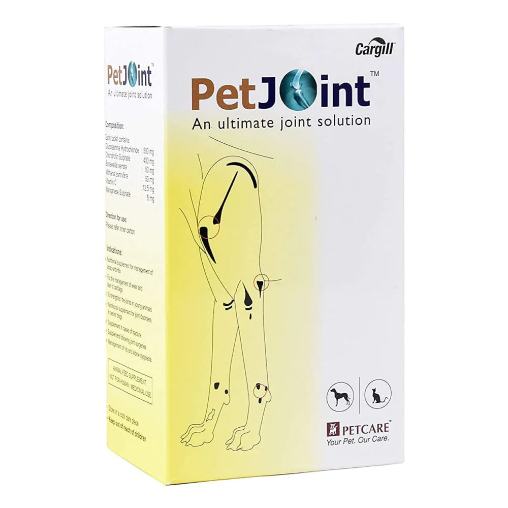 Petcare Pet Joint Tablets for Dogs and Cats 60 Tabs