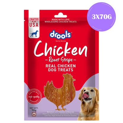 Drools Chicken Roast Strips Treats for Dogs