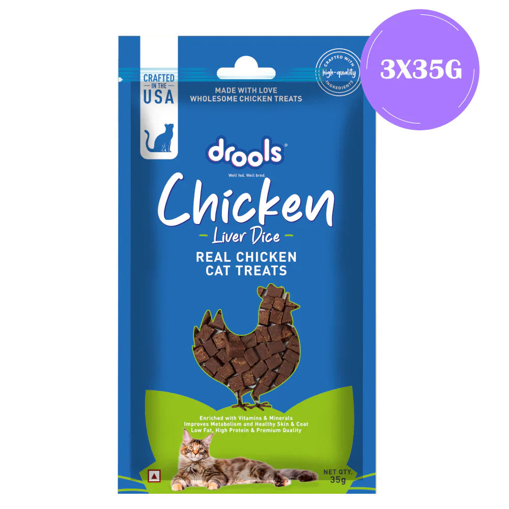 Drools Chicken Liver Dice Cat Treats