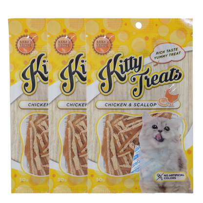 Kitty Treats Chicken with Scallop Flavour Cat Treats