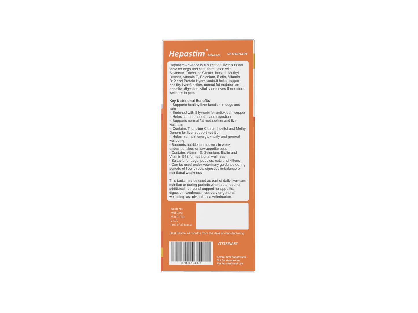 Hepastim Advance Liver Support Tonic for Dogs & Cats - 200 ml