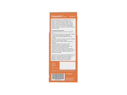 Hepastim Advance Liver Support Tonic for Dogs & Cats - 200 ml