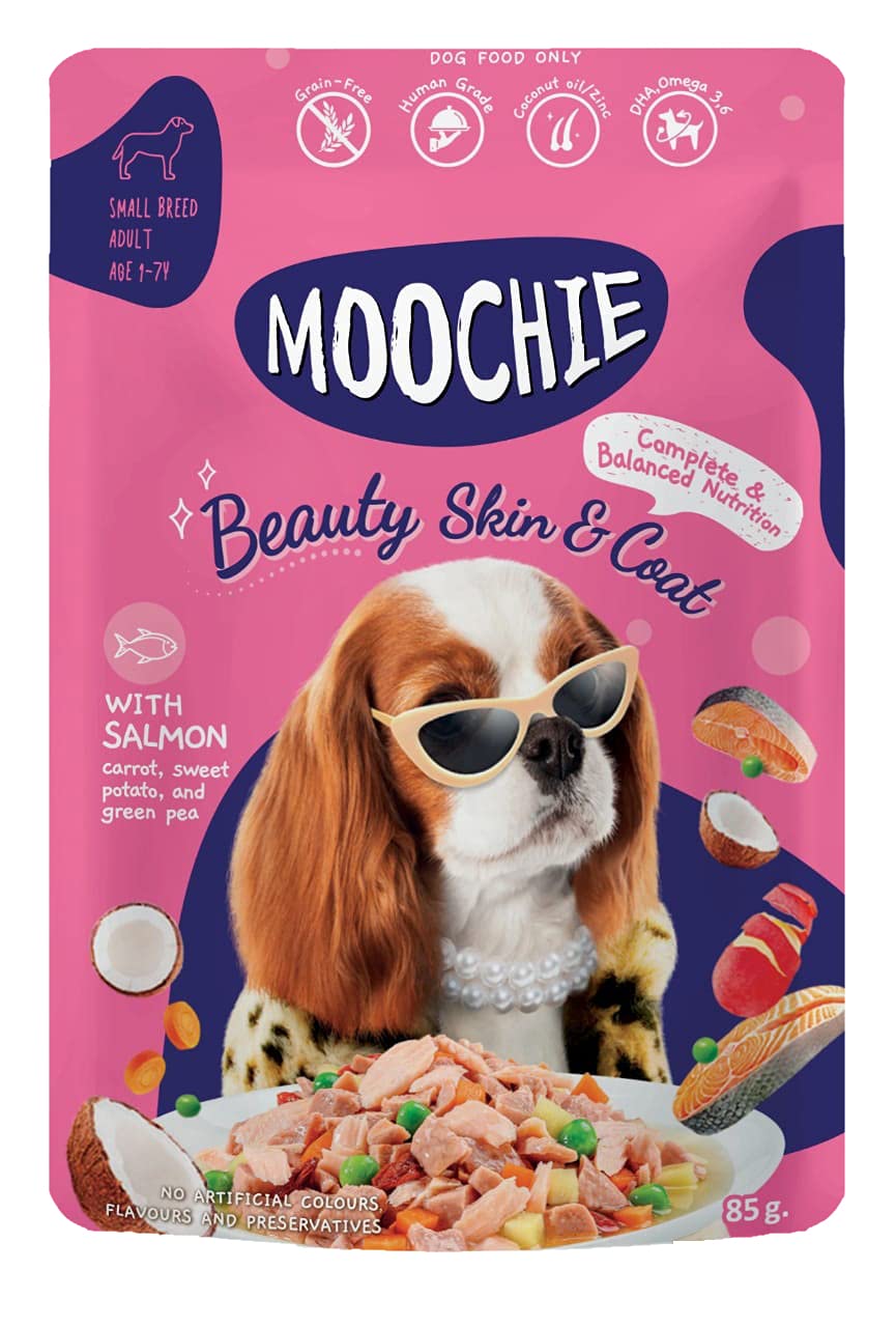 Moochie Beauty Skin & Coat Wet Food for dogs (85gms))