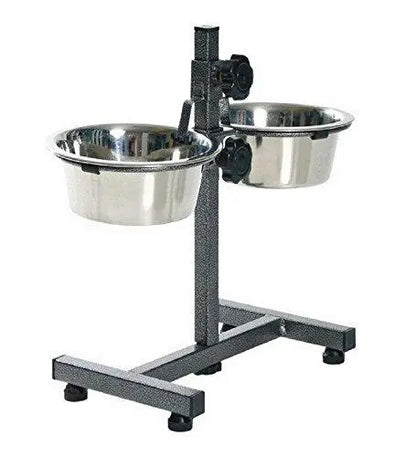 Bowl Stand Single Rod Dual Bowl