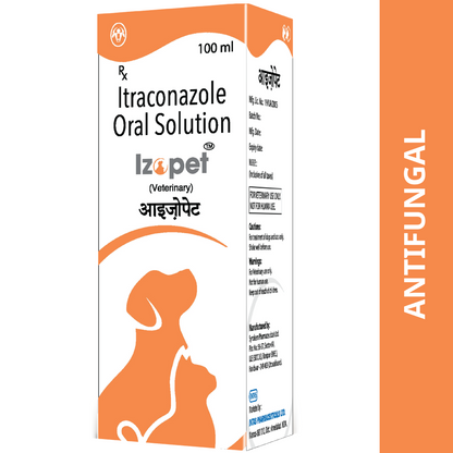 Intas Izopet Itraconazole Syurp for Dogs and Cats (100ml)