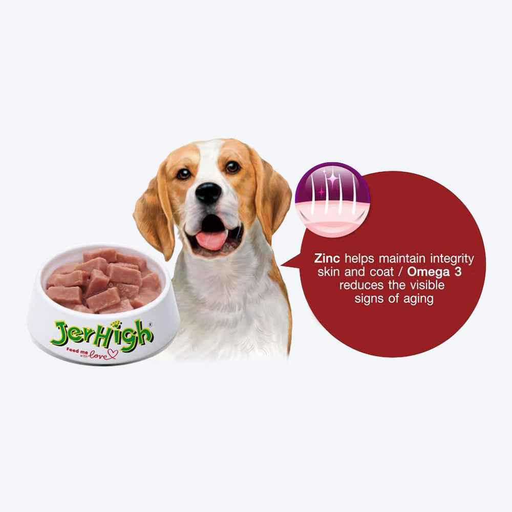 JerHigh Roasted Duck in Gravy Wet Dog Food - 120 g packs