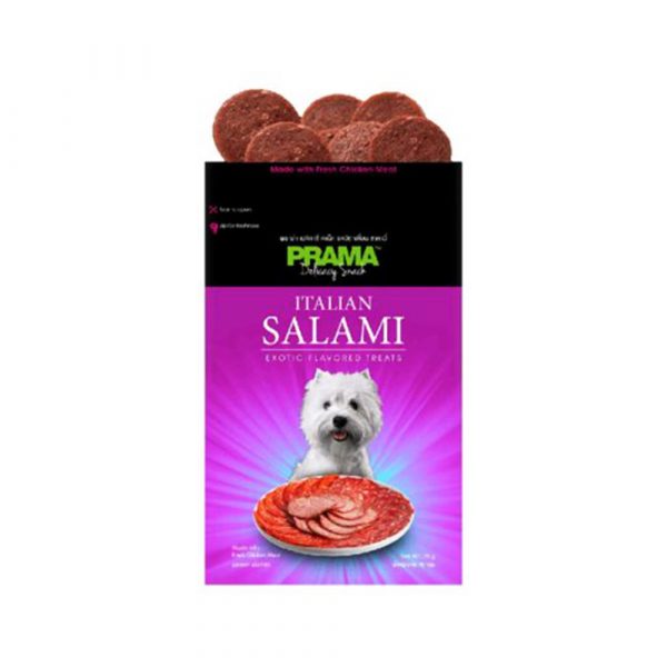 PRAMA ITALIAN SALAMI DOG TREATS, 70G(COMBO PACK OF 2)