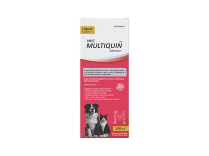 NHC Multiquin Advance Multivitamin for Dogs & Cats - 200 ml