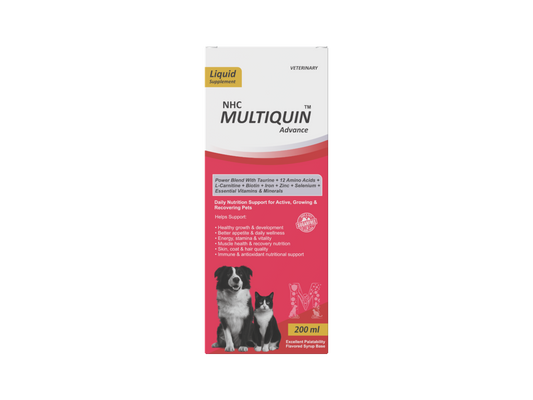 NHC Multiquin Advance Multivitamin for Dogs & Cats - 200 ml